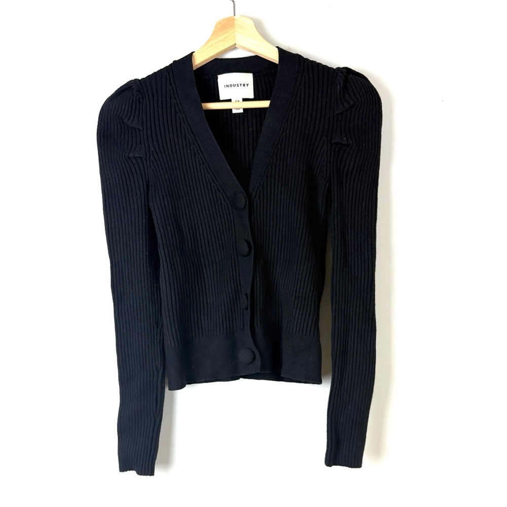 Industry Black Women's Sweater Cardigan Size Small